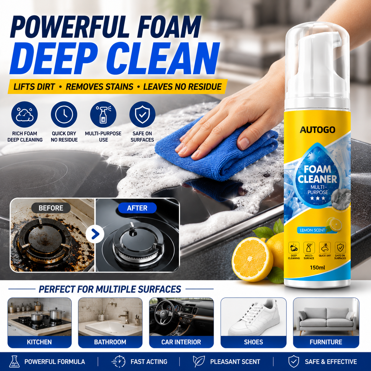 ultimate foam cleaner for tough stains