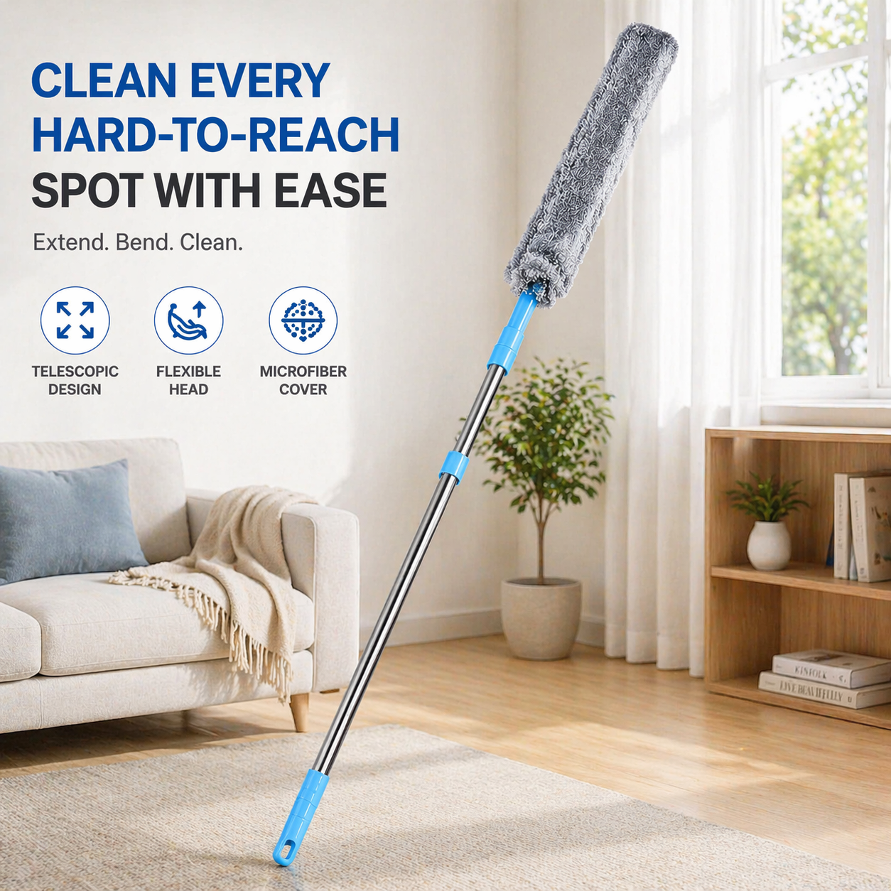 Flexible Microfiber Gap Duster