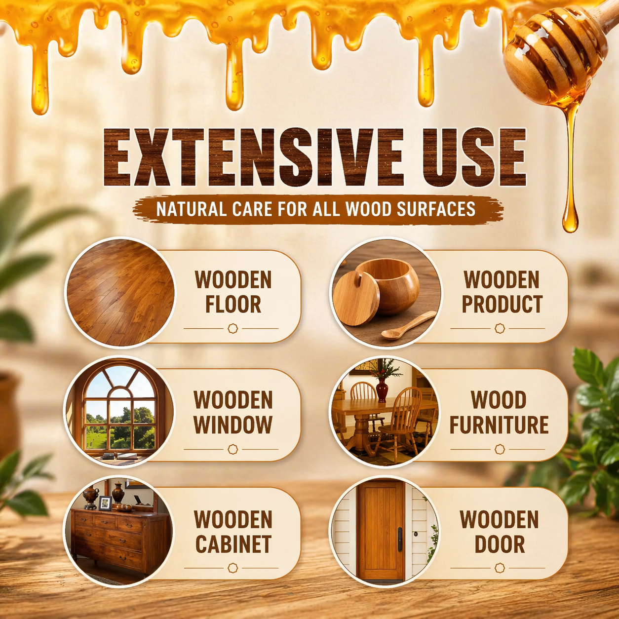 premium beeswax spray for wood furniture