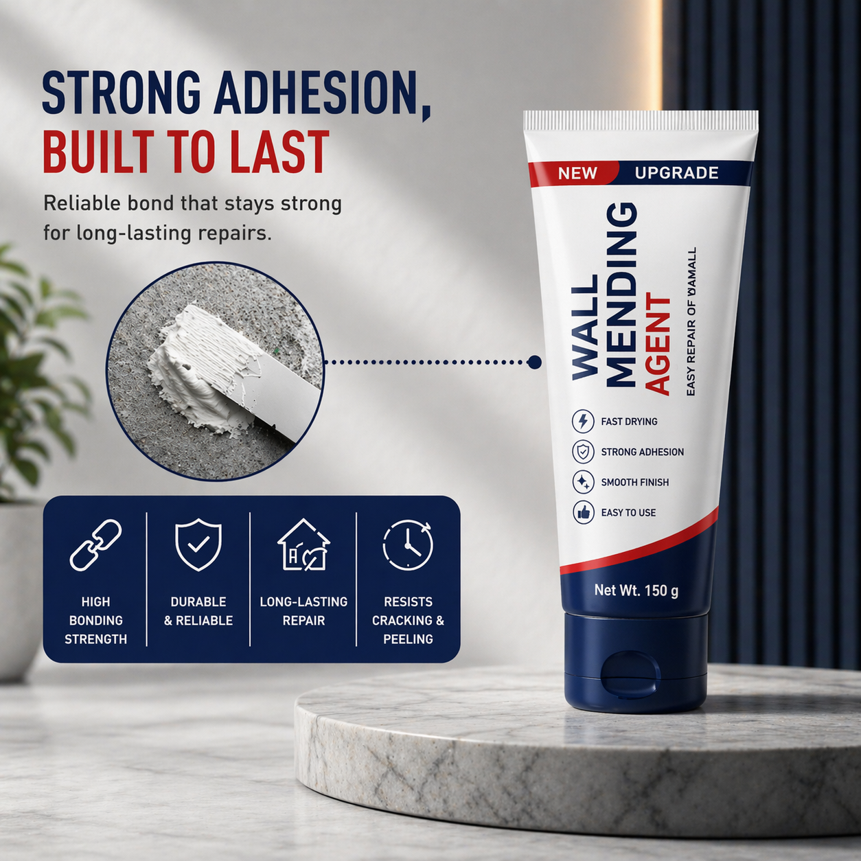 Fixora Wall Mending Agent – Quick Crack & Hole Repair Paste